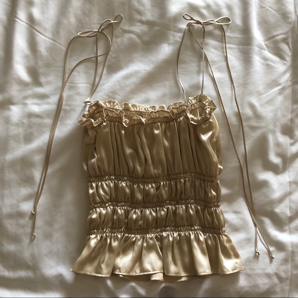 Reformation Ivory Viviana Top